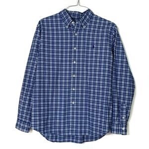 RALPH LAUREN Men's Classic Fit Performance Shirt Navy Multi XXL EUC